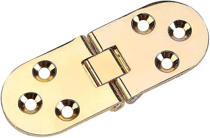 Zinc Alloy Flap Hinge Folding Table Sewing Machine Table Top Hinge Solid Brass Butler Tray Hinge(2pcs, Gold)