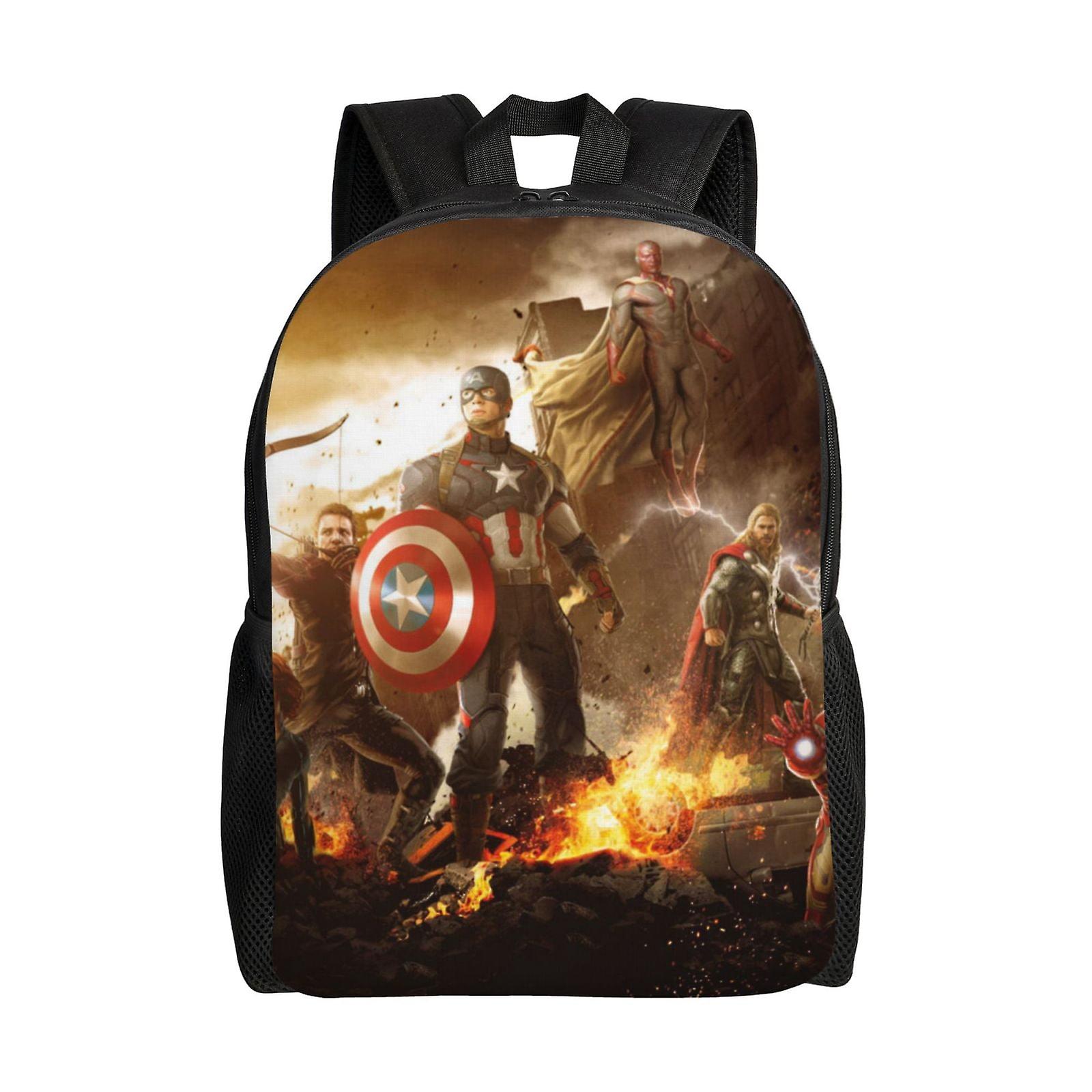 Iron Man Backpack, Travel Laptop Backpack, Water Resistant College School Computer Bag, Durable