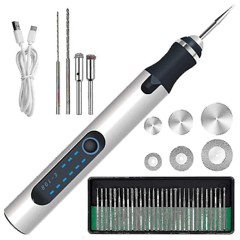 Electric Engraving Pen Cordless Mini Carving Pen 300mah Rechargeable