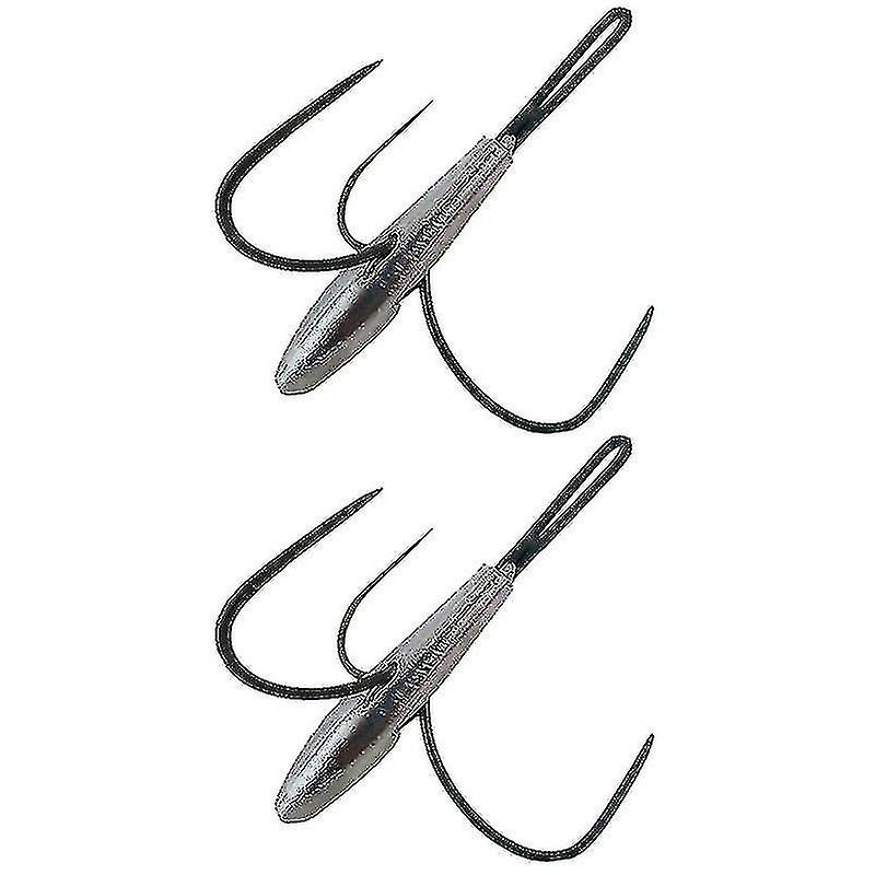 2ks Rybářské háčky Kotvy se třemi drápy Praktické rybářské doplňky (stříbrná)