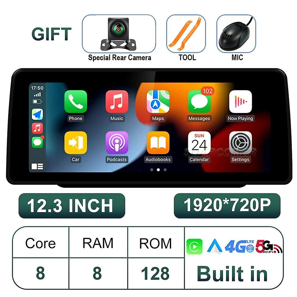 12.3" Android 13 Qled Car Video Player Radio Gps Navigation For Nissan Sentra 2020- Auto Stereo Carplay Intelligent Touchscreen