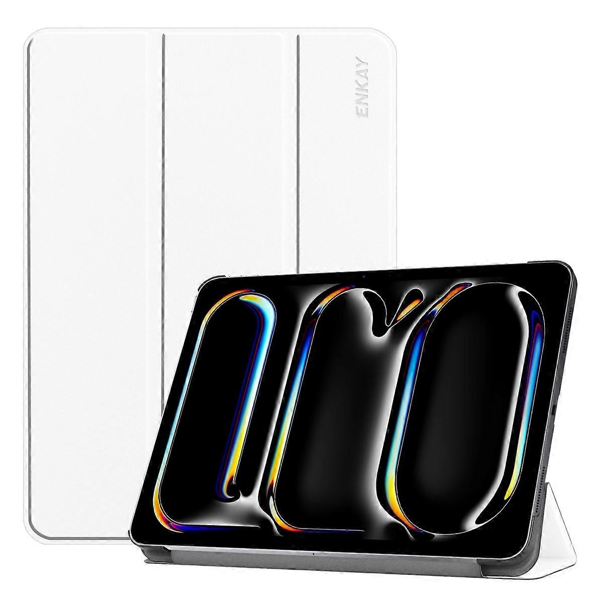 ENKAY Leather Stand Case For iPad Pro 11 2024