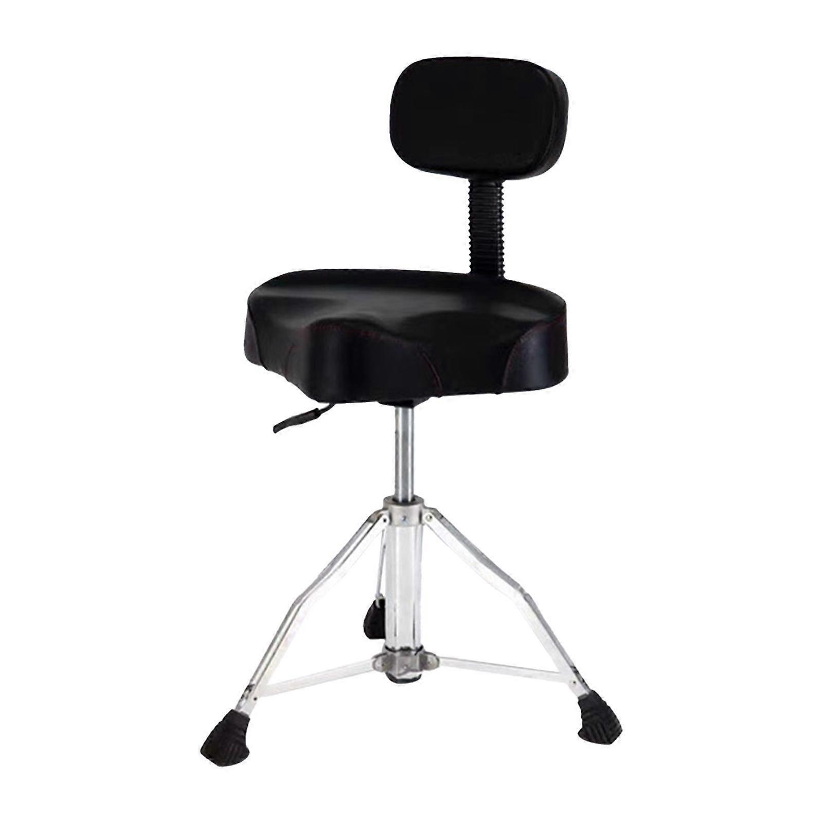 Drum Stool with Back Rest Adjustable Height Drum Chair Saddle Stool for Kids