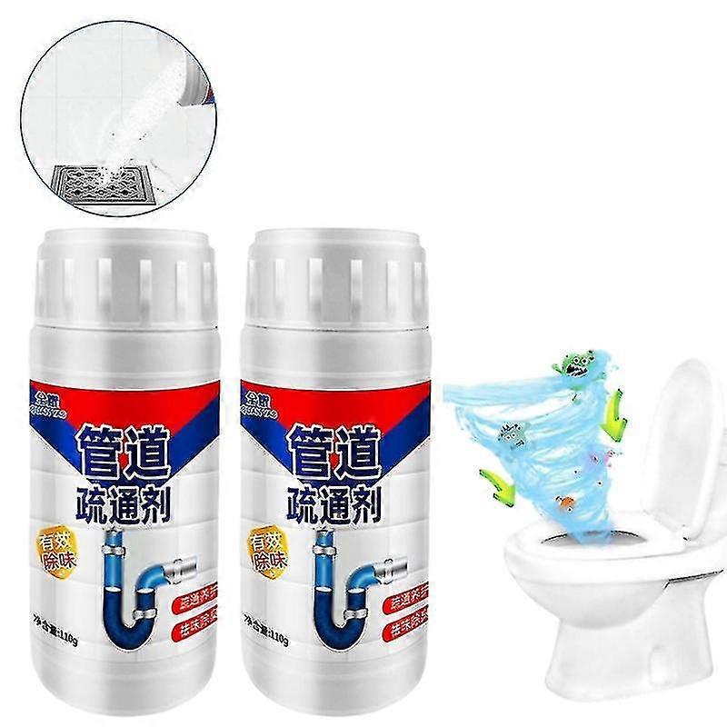 2pcs Tool Cleaning Powerful Kitchen Pipe Dredging Agent Dredge Deodorant Cleane - Shengxin