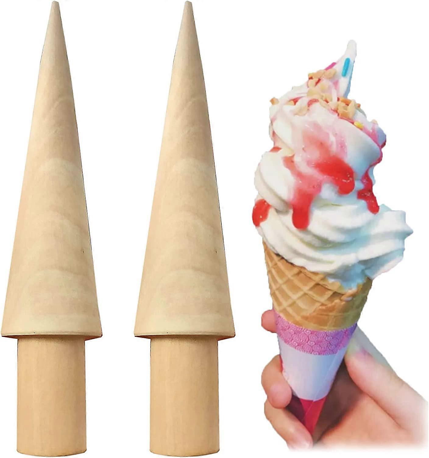 2pcs Cone Kitchen, Cone Mold Cone Shape Ice Cream Mold 18CM