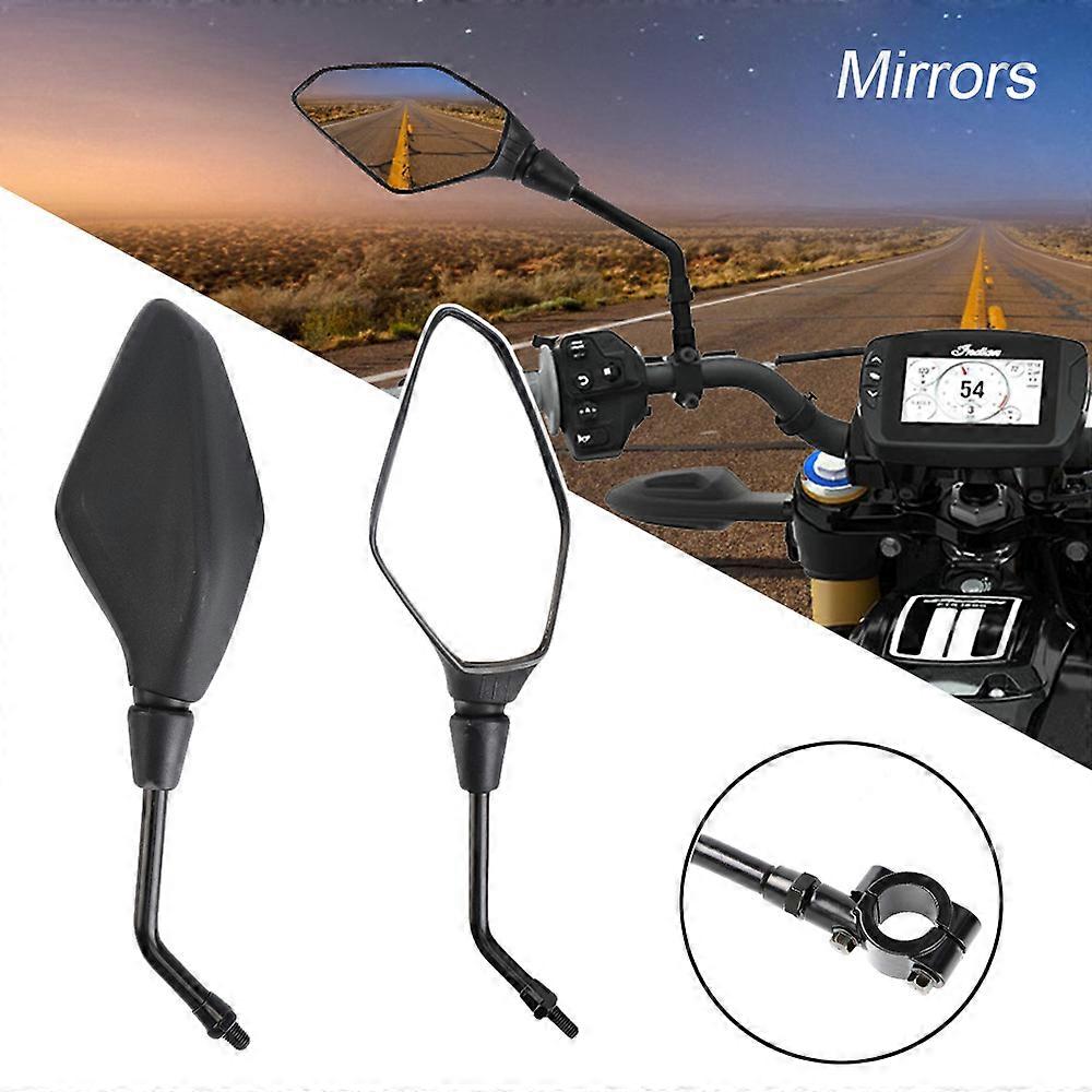 2 Pack Motorcycle Mirrors, Universal 7/8 Inch 22mm, Marking Mirror Ta