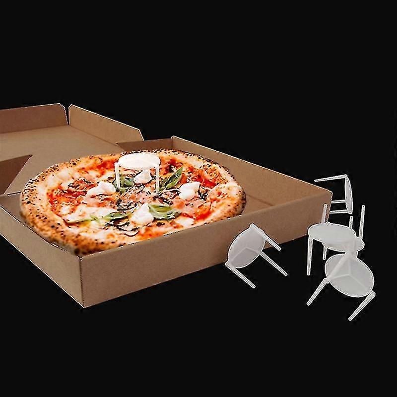 100pcs Pizza Saver Stand White Plastic Tripod Stack Fixing Rack Baking Tool