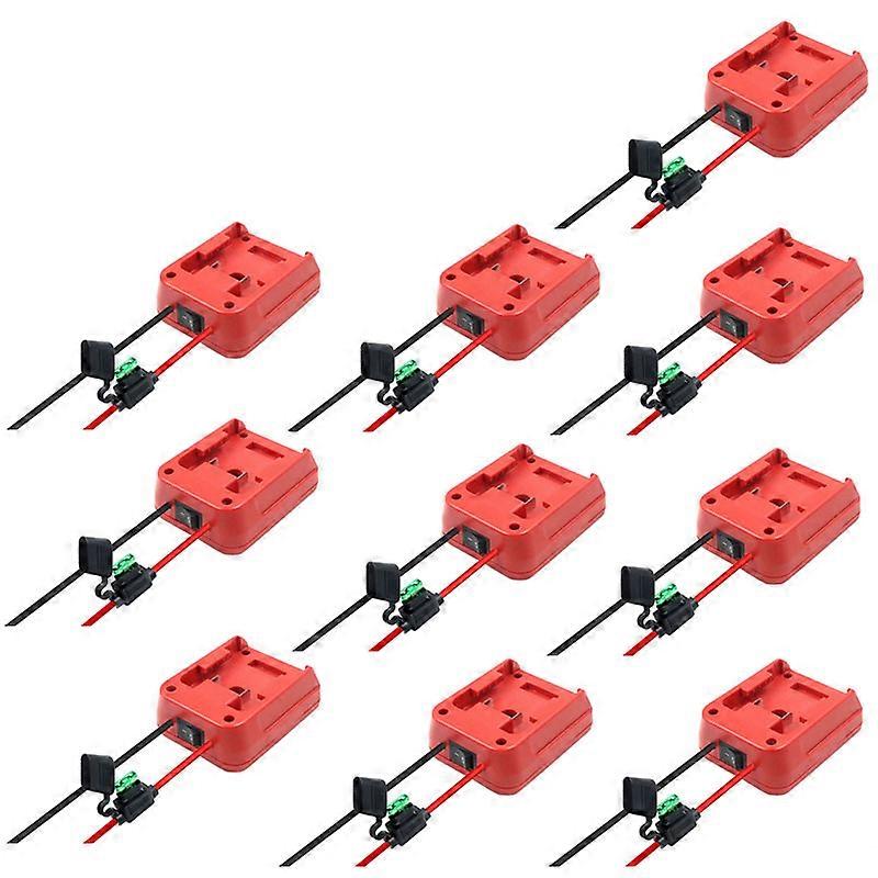 Converter Adapter I/o Switch 30a Fuse For Milwaukee 144v/18v M18 20v Lithium Battery External Power Supply Diy Connector