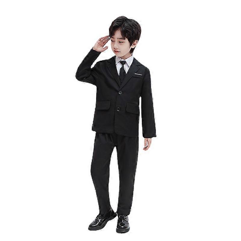 Çocuk Takım Elbise Takım Mizaç Zarif Ve Yakışıklı Küçük Takım Elbise Orta Ve Büyük Çocuk Erkek Piyano Performans Giyim