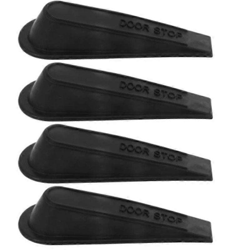 4pcs Rubber Door Stop Wedge Blocks