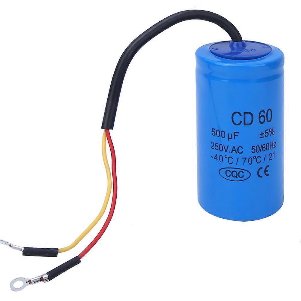 Αρχικός πυκνωτής CD60 250VAC 500uf -40c 70c 21 αντιεκρηκτικός πυκνωτής