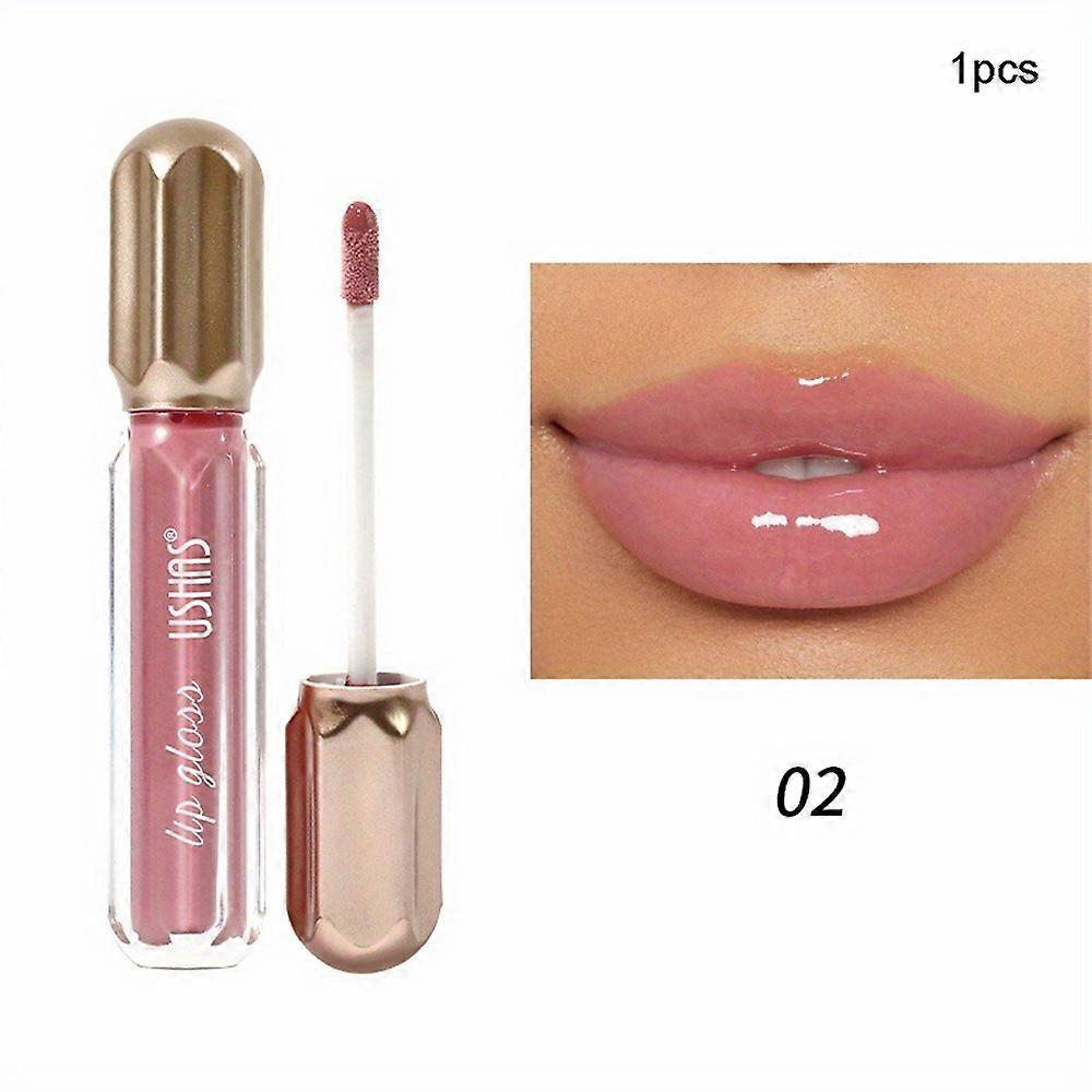 Xiongweishuang USHAS 6 couleurs miroir rouge à lèvres liquide translucide brillant à lèvres nacré du