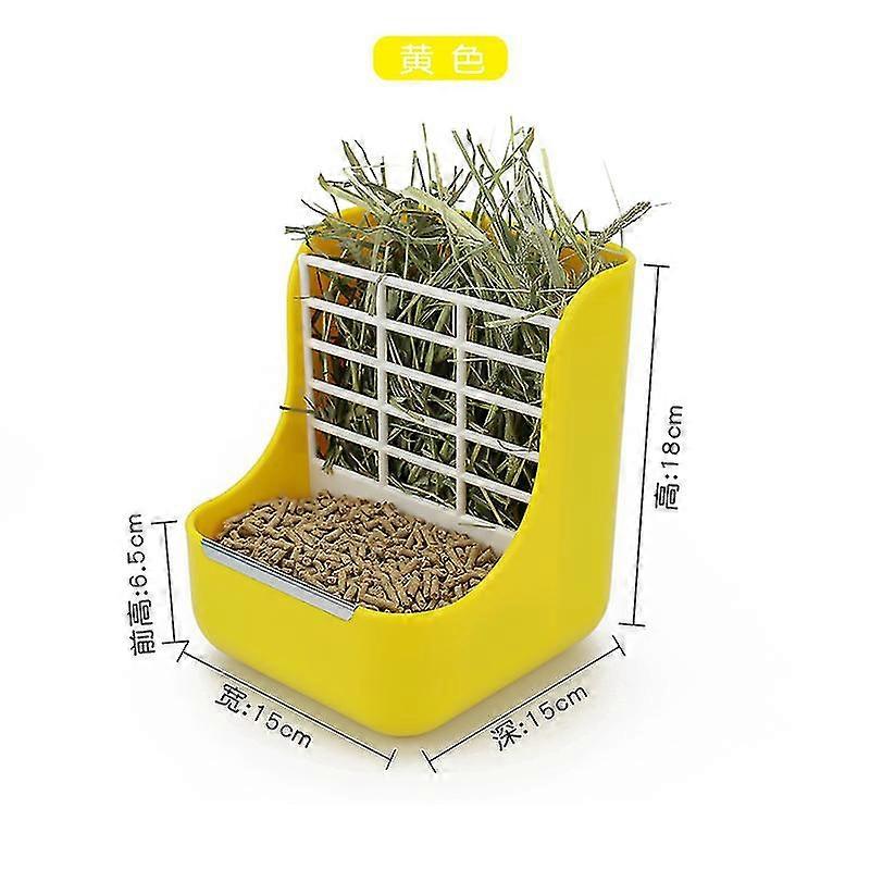 Feeder, 2in1 feed and hay feeder for rabbits, guinea pigs and other small animals