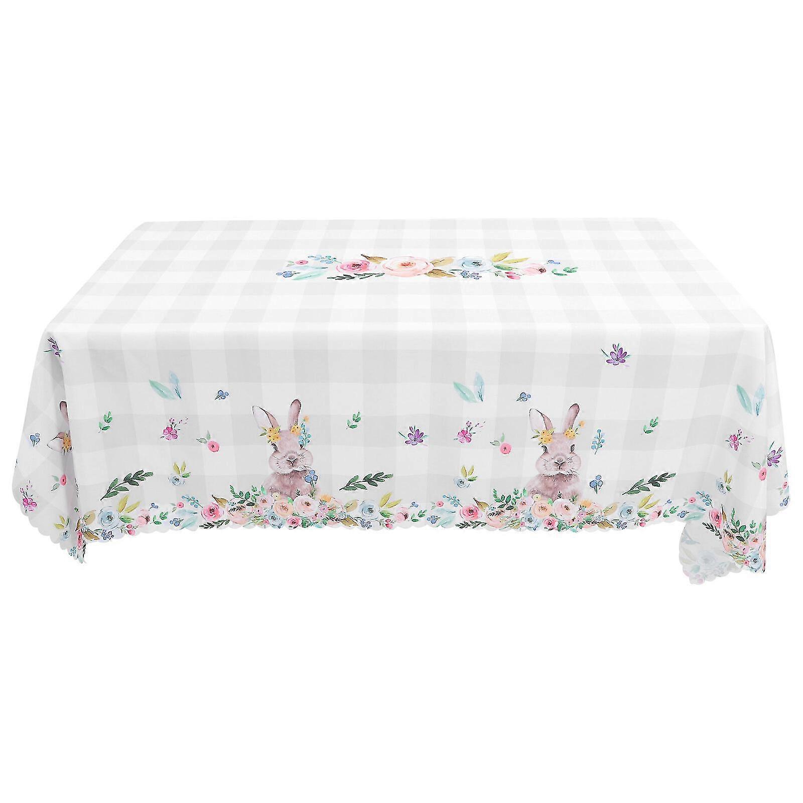 Easter Party Table Cover Spring Table Runner Table Cloth for Dining Table Easter Party Banquet