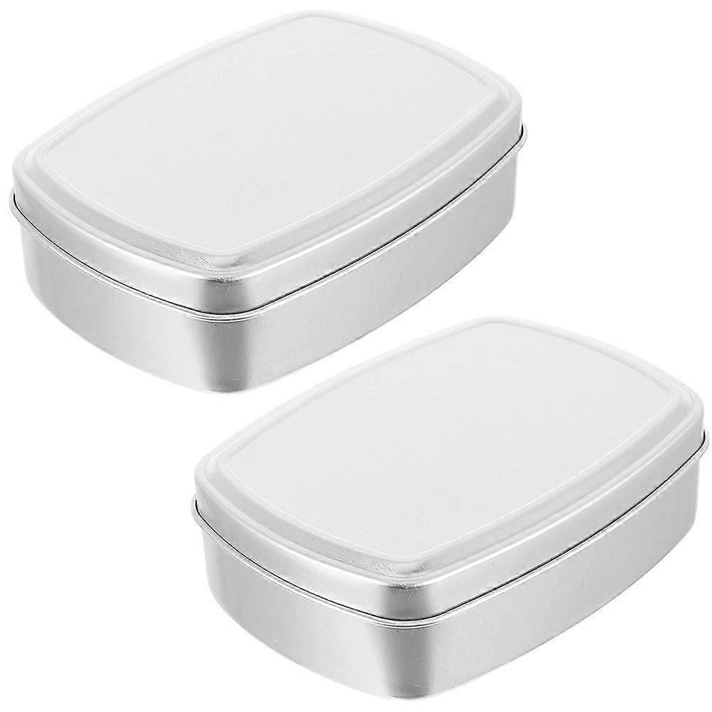2 Pcs Dust-proof Soap Holders 120 ML Practical Soap Containers with Lid