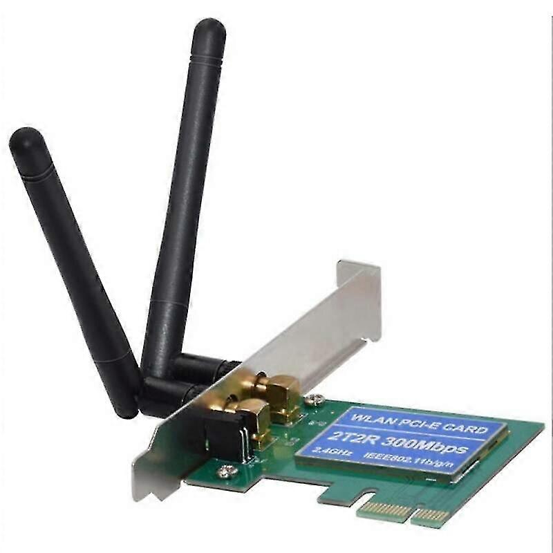 wireless wifi card adaptor profile bracket 300mbps windows pci-e