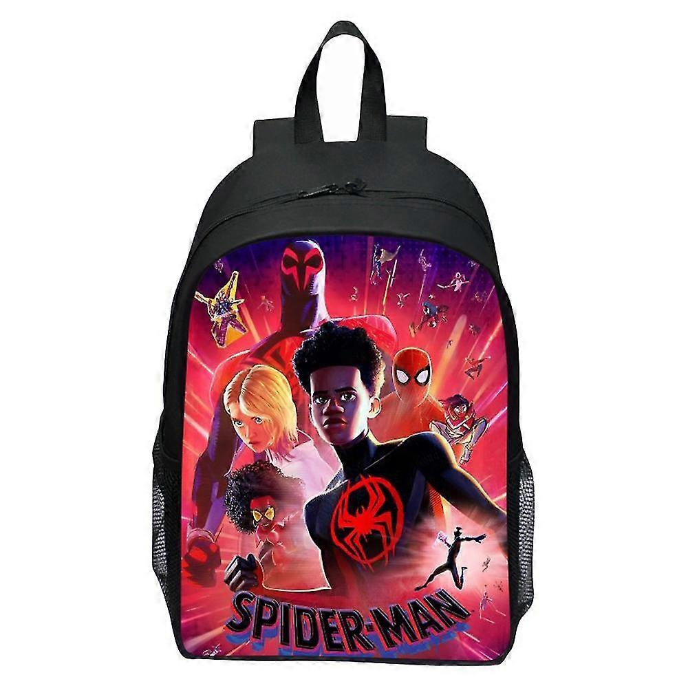 Kids Spider-man: Across The Spider-verse Backpack 3d Printing Daypack For Boys Girls Elementary Preschool Student School Bags Gifts