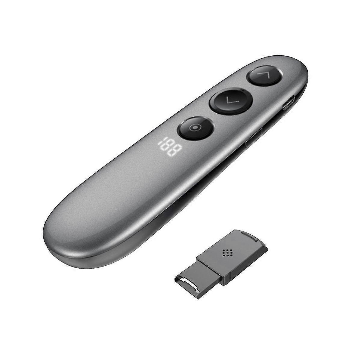 Wireless Page Turner Presenter Highlighting Magnify Led Lcd Digital Pointer Fly Mouse Powerpoint Pr