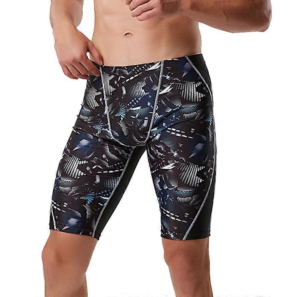 Badbyxor för män capris bekväma höga elastiska varma vårlov badbyxor för vuxnaNY6