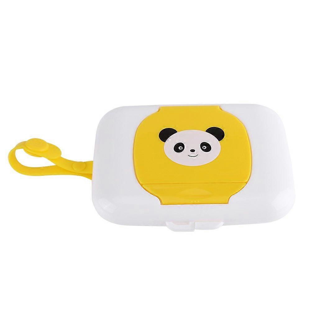 Wet Wipes Storage Box, Baby Portable Wipes Dispenser Travel Refillable Container(White,Blue)