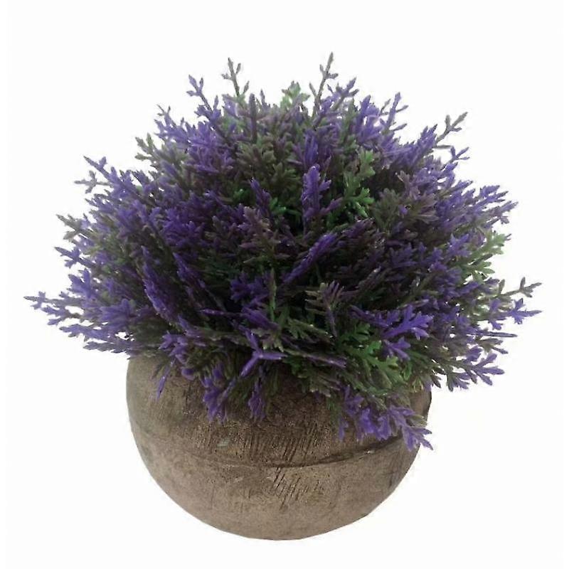 Artificial artificial flower simulation pulp plant potted ornaments (purple)