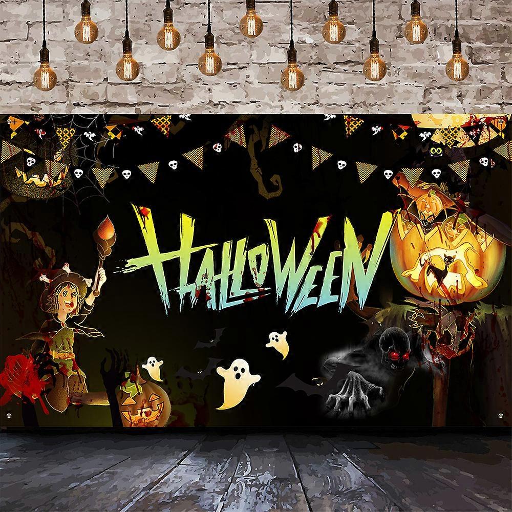 New Halloween Banner Decoration Photo Background Cloth Curtain