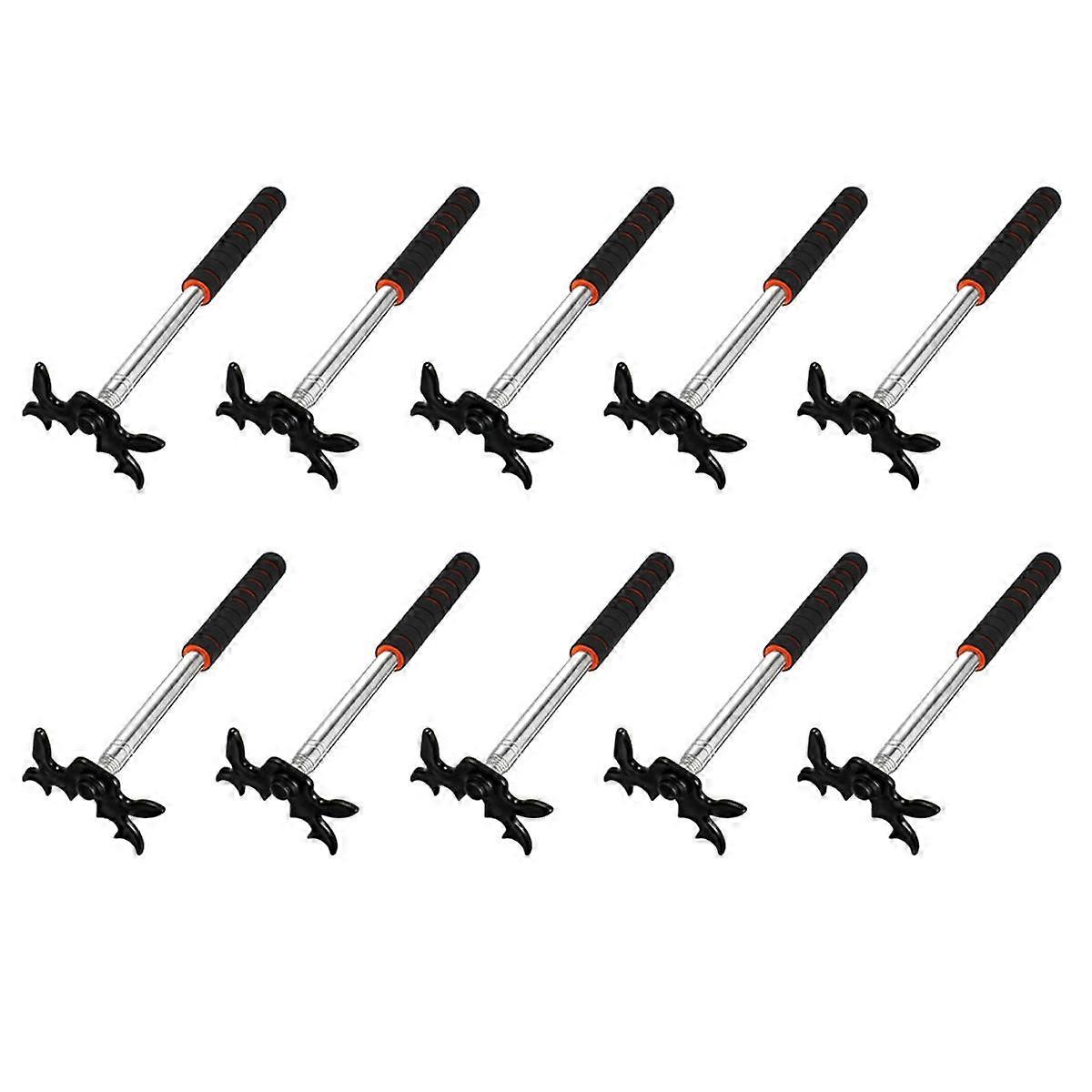 10X einziehbare Billard-Queue-Stick-Brücke mit Brückenkopf, Billard-Pool-Queue-Zubehör für Pool-Ta