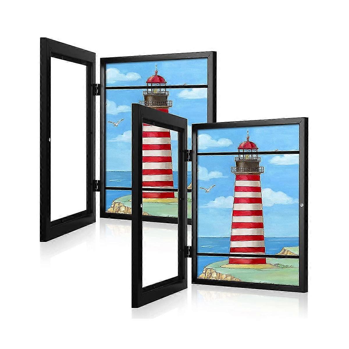 Kids Art Frames, Front Opening Kids Artwork Frames Changeable, Artwork Display Storage Frame For A4