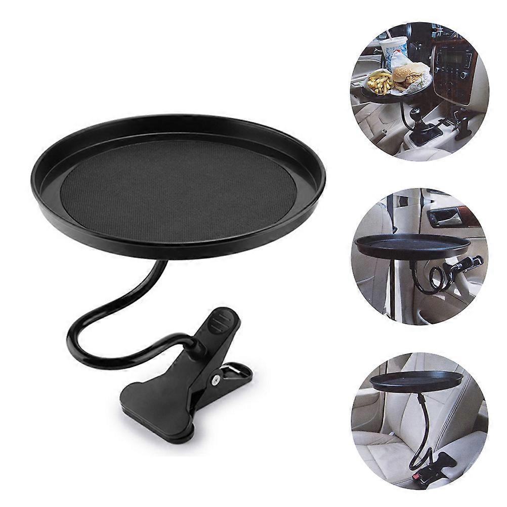 Auto-Tablett-Halter 360 Grad verstellbarer Clip-On-Sitz-Lebensmittelbecherhalter Auto-Lebensmitteltablett für Getränke-Getränke-Snacks
