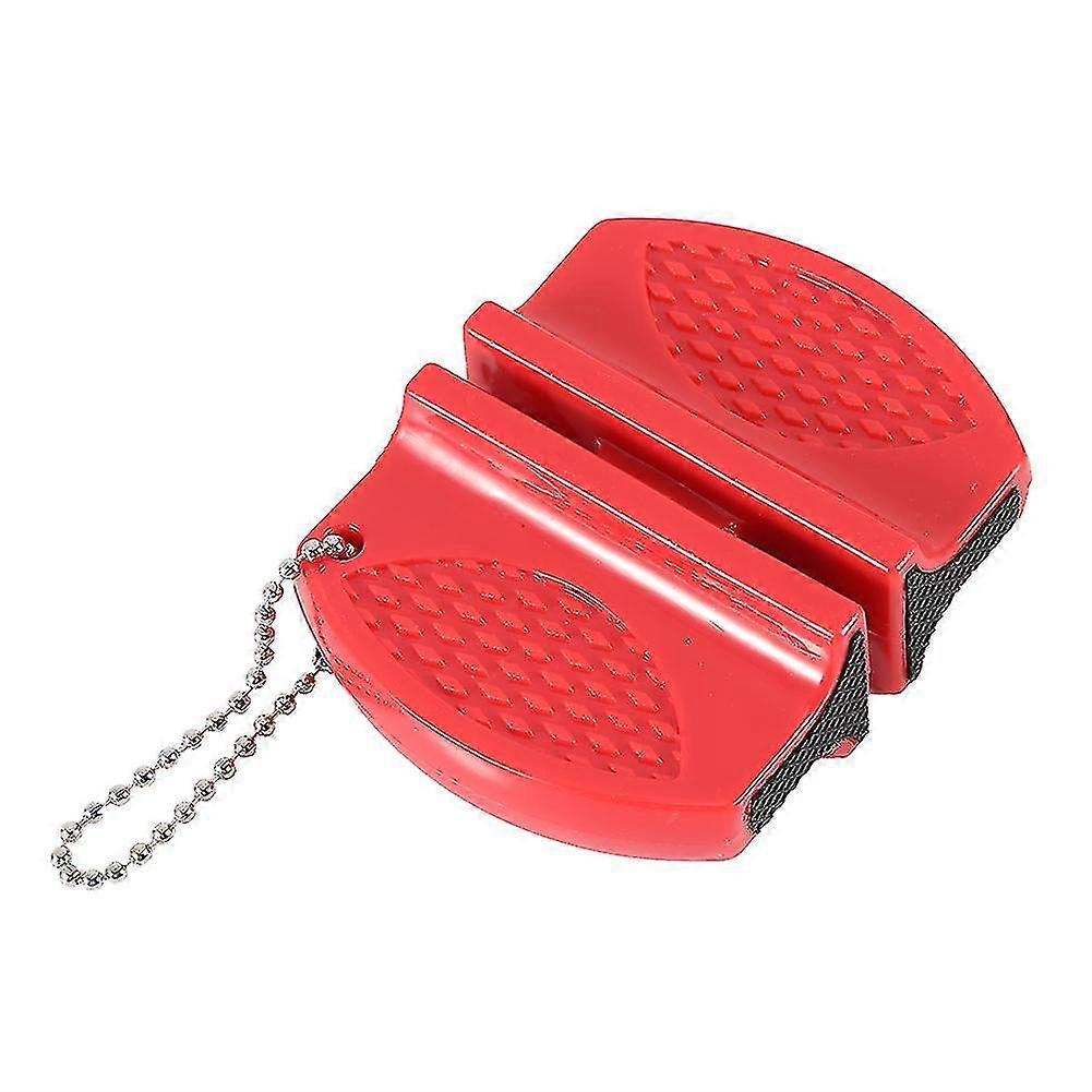 Mini Multi function Portable Quick Knife Sharpeners Sharpening Stone Kitchen Accessories Red