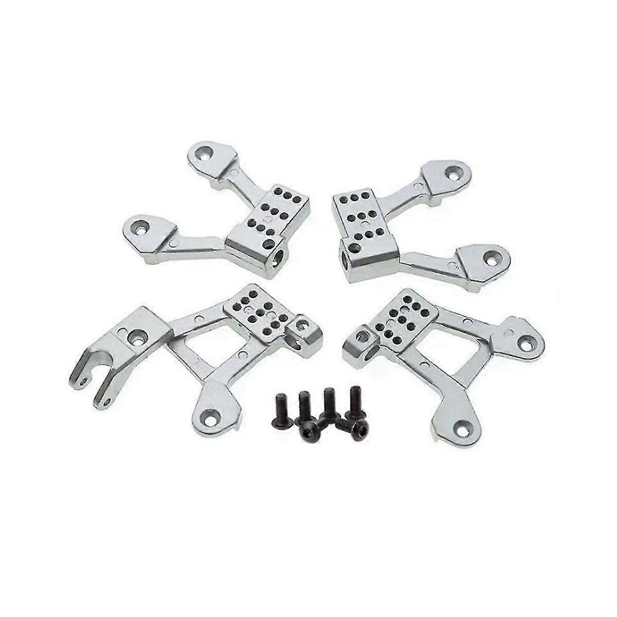 For Scx10 90046 1/10 Simulation Climbing Car Metal Upgrade Fittings Shock-proof Connecting ,silver