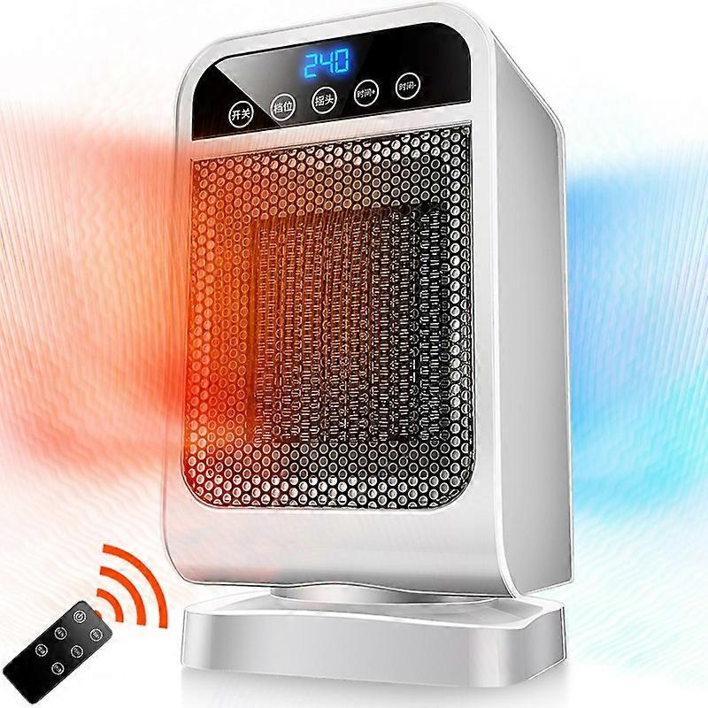 Touch Screen Space Heater Remote Control 120 Degree Shaking Head Electric Heating Machine (ST Warm) 