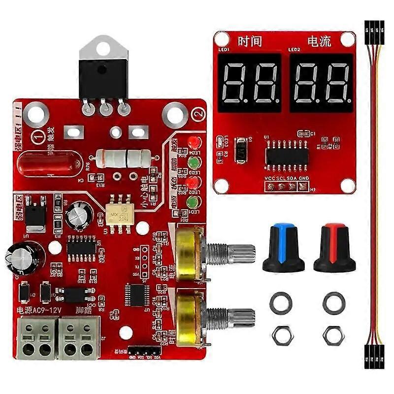 Spot Welder Control Board Adjustable Digital Display DIY Controller Board Single Chip Microcomputer Spot-Welder Control Panel