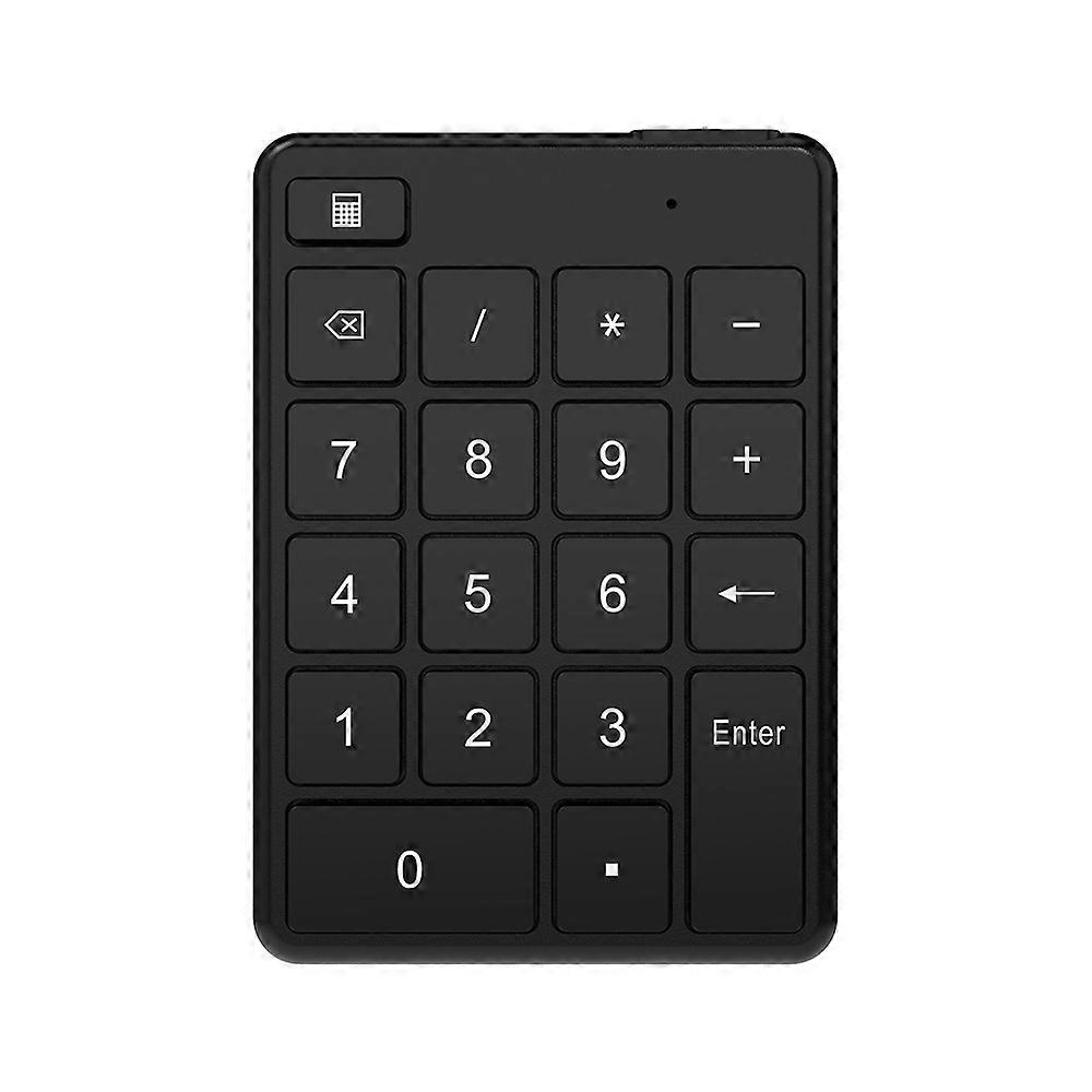 Wireless Numeric Keypad BT5.1 Number Pad 19 Keys Ultra-thin Design Portable Mini Numpad Ergonomic design Mute Numeric Pad for Laptop Desktop, PC, Note