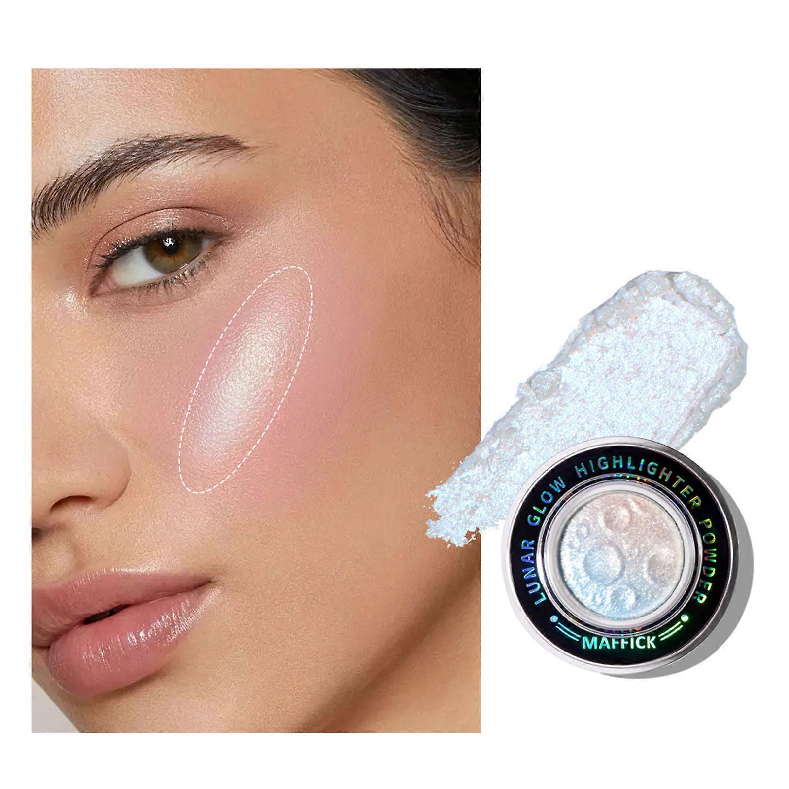 Highlighter Powder Shiny Clear High-gloss Face Body Lasting Brightness Mashed Potato Texture Powder for Women
