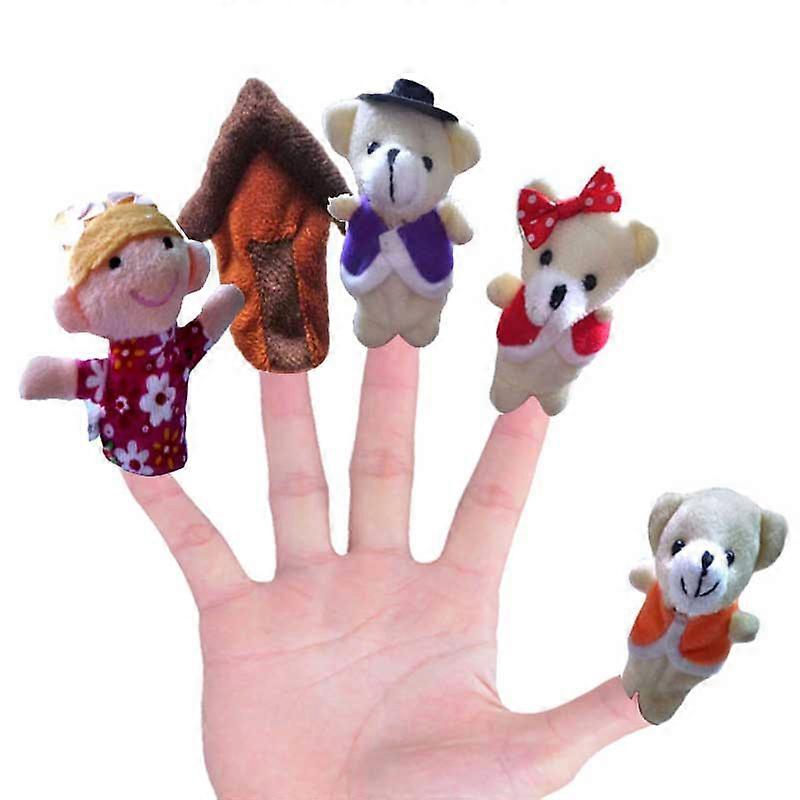 5/8pcs Telling Sack Bag Finger Puppets Nursery Rhyme Fairy Tale Aussie Animals Toys Children Gift Present