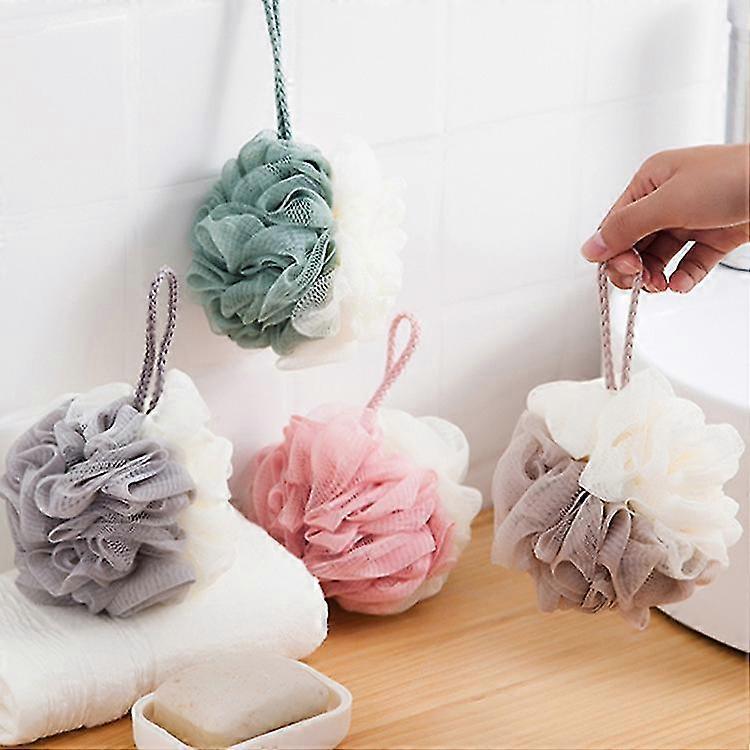 Two-color Foaming Rich Bath Ball Stitching Color Large Bath Flower Bath Ball Bath Ball Adult Toiletries Color Matching