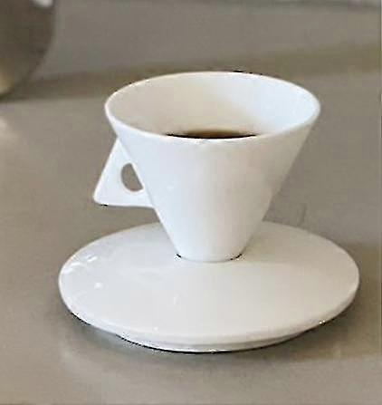 Sets| Saucer Espresso Bone China Cone Type Sets Fine