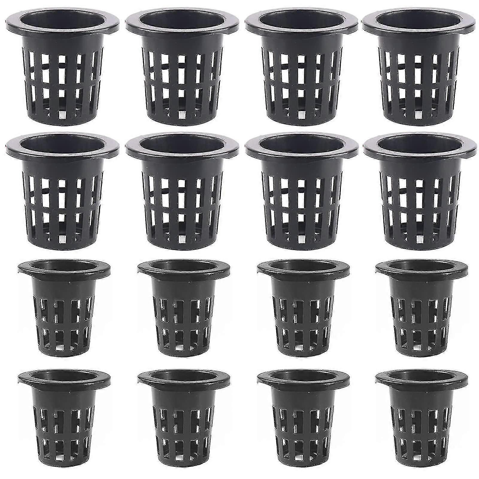 40pcs Garden Net Cups, Hydroponics Net Pots Garden Slotted Mesh Net Cups Plant Nursery Pots Round Bucket Basket