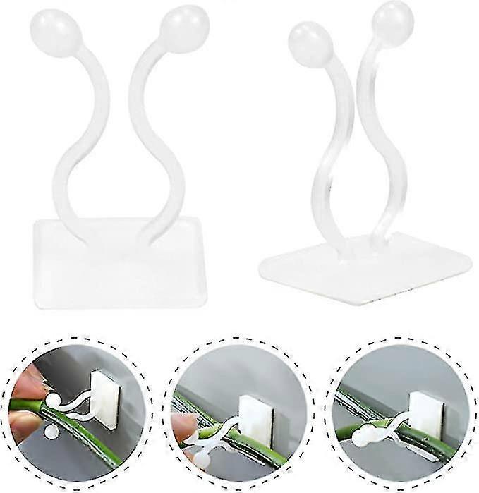 50 قطعة مقاطع تركيبات نباتية لتسلق النباتات ، تسلق مصنع دعم الجدار لاعبا اساسيا ، المثبت ذاتية اللصق للمصنع