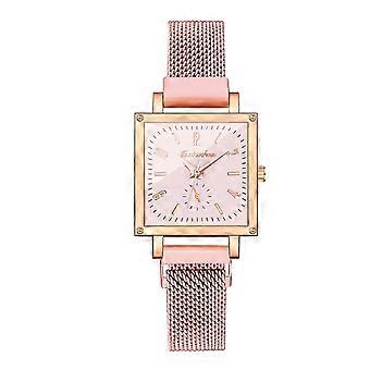 Kvinder Fashion Watch Ur Rustfrit Stål Casual Kjole Wrist Crystal smykker