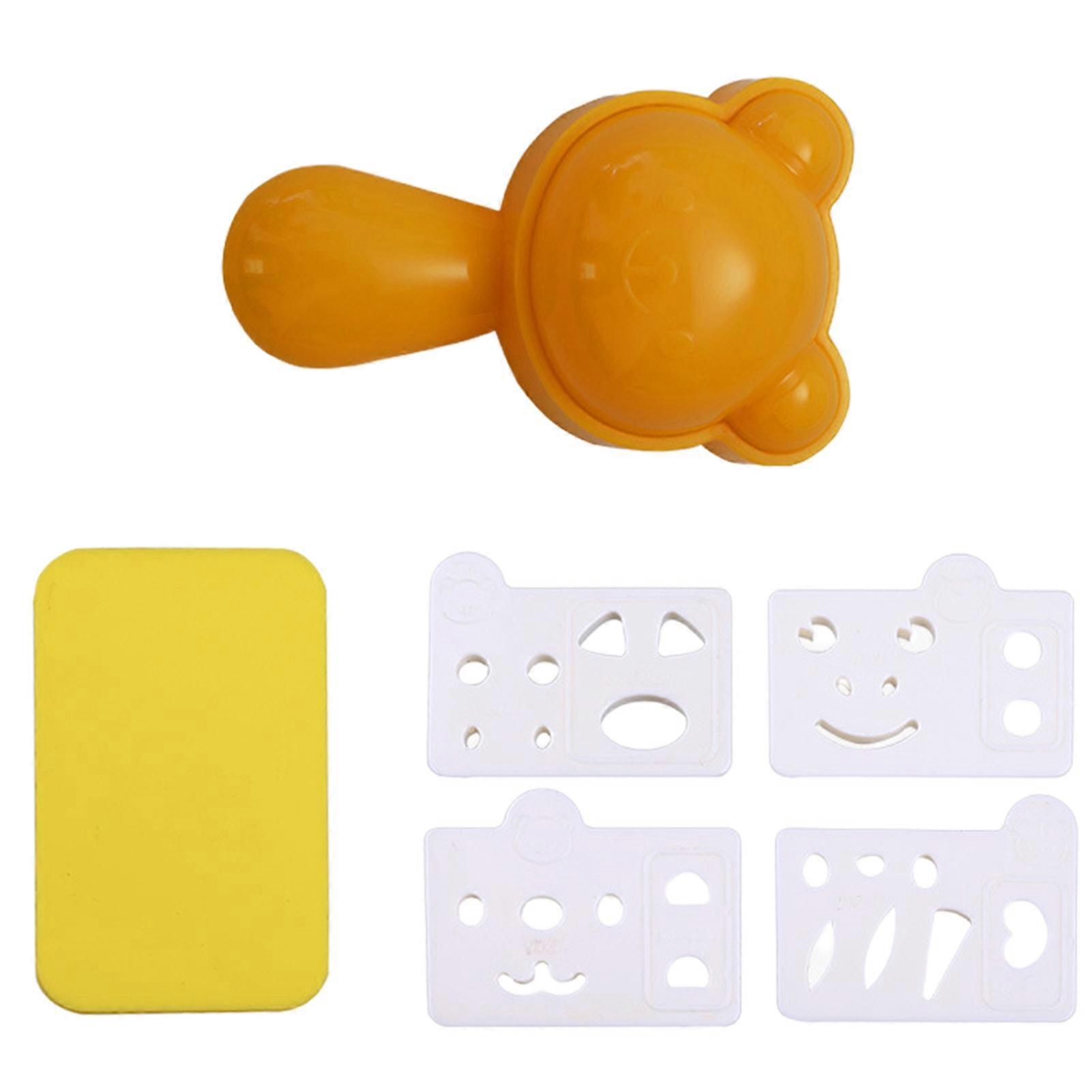 Rice Mold Non-Stick Cartoon Animals Health Easy to Clean Food Grade Making Rice Balls DIY Panda Rice Embossing Mould for Kitchen KAESI