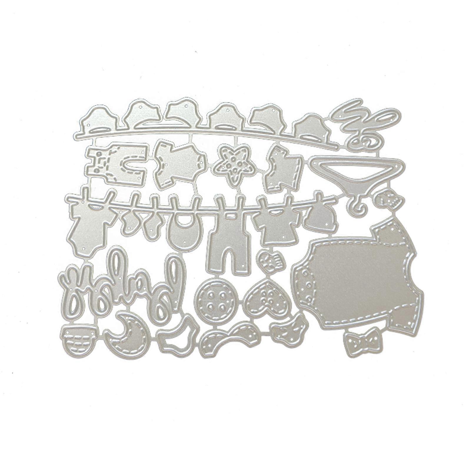 Clothes Pattern Cutting Die Anti-corrosion Carbon Steel Invitation Card Template Mould Craft Making Tool