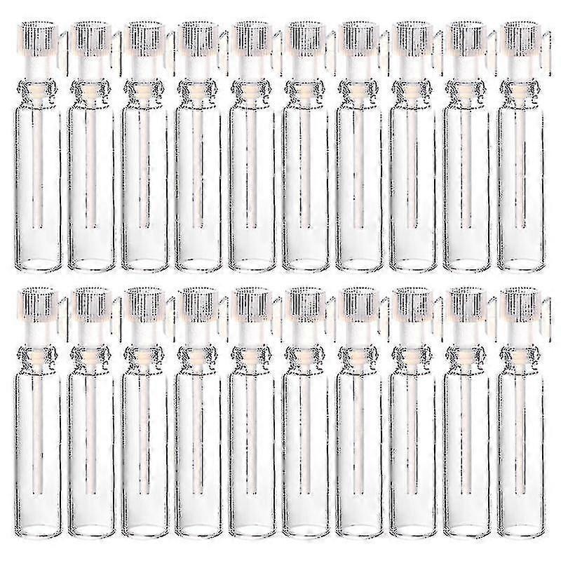 100pcs Dropper Bottles Perfume Bottles Refillable Empty Bottles Perfume Glass Containers (1ml Transparent Dropper)