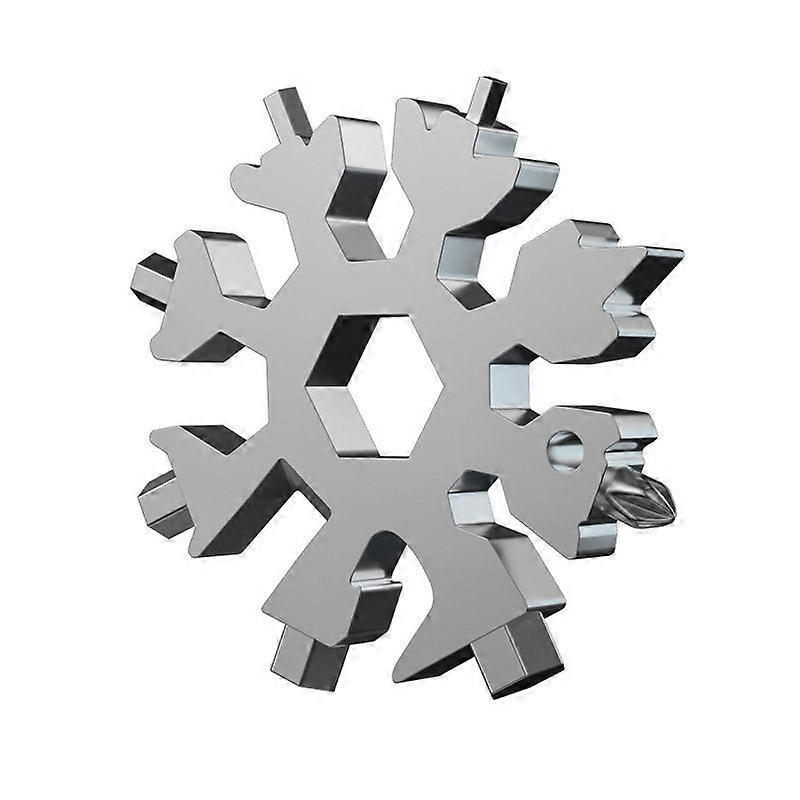 Multi-tool 18-in-1 Flat Cross Screwdriver Kit Function Bottle Opener/stainless Steel Wrench (silver)