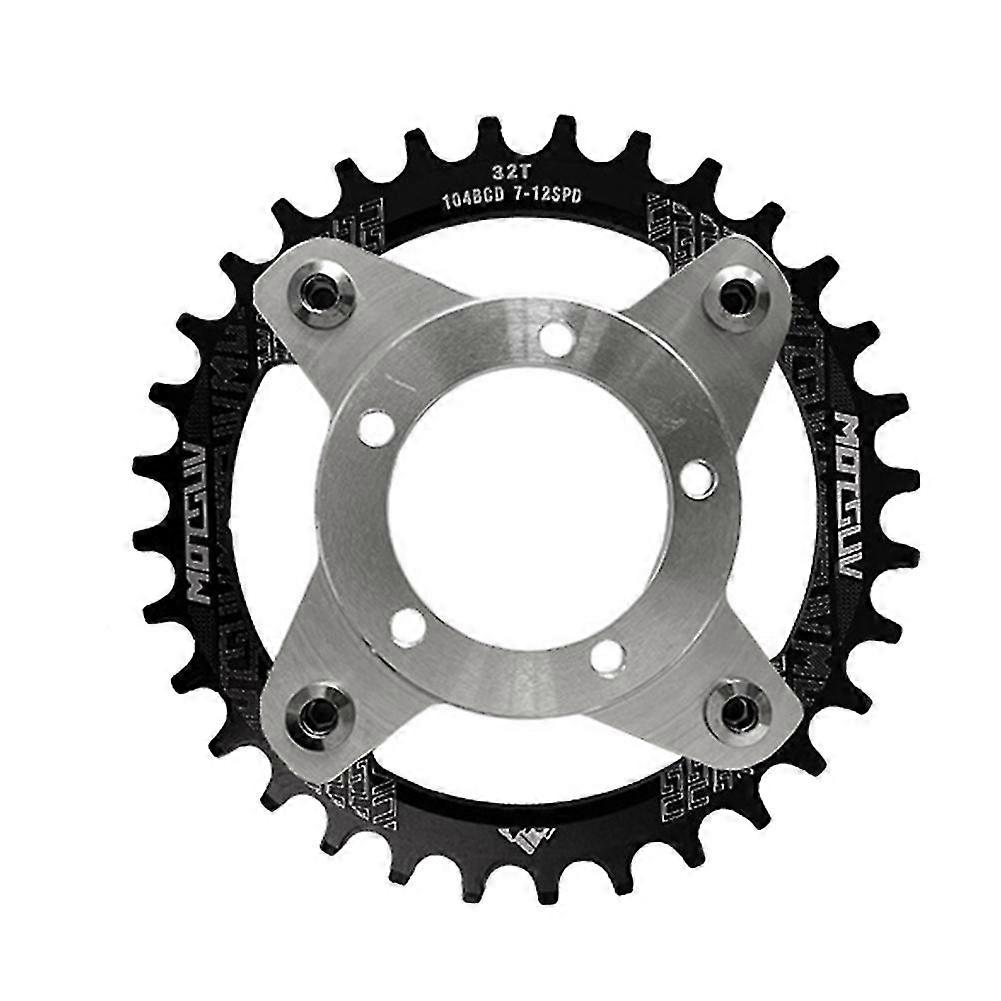 E-Bike Crankset 104BCD 32T Chainring Adapter Kit for Mid Drive Motor BBS01 BBS02 Bicycle Conversions