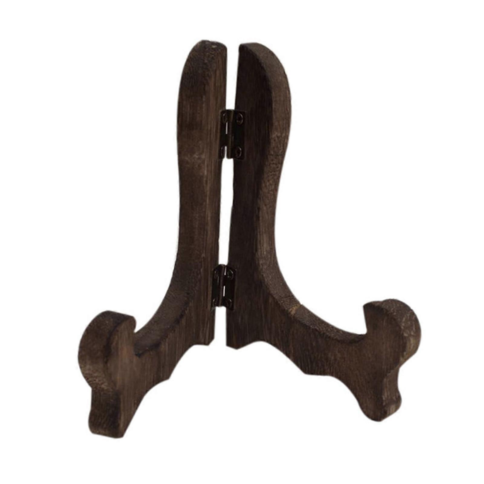 Display Rack Curved Design Handmade Foldable Wooden Easel Plate Tea Cake Dish Display Stand Home Decor for Cafe KAESI