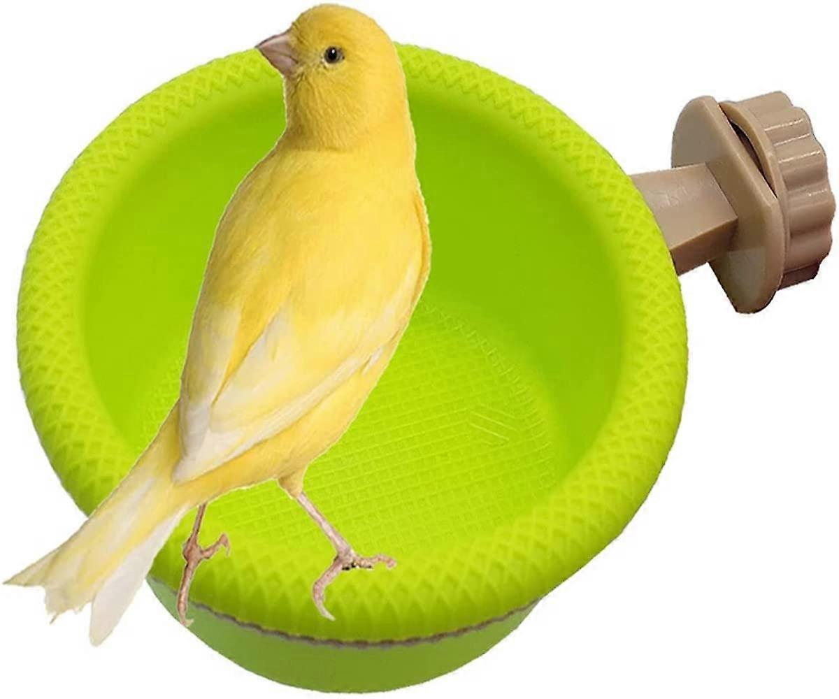 Multi-Function Bird Bath Bird Cage Parrot,Perch Stand(4.5")