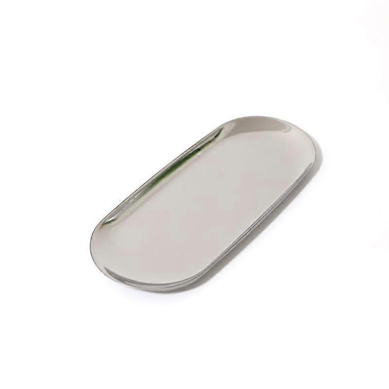 Stainless Steel Dazzling Color Storage Tray Electroplated Sterilized Tray Fruit Sancks Jewelry Display Plate Tattoo Accessory