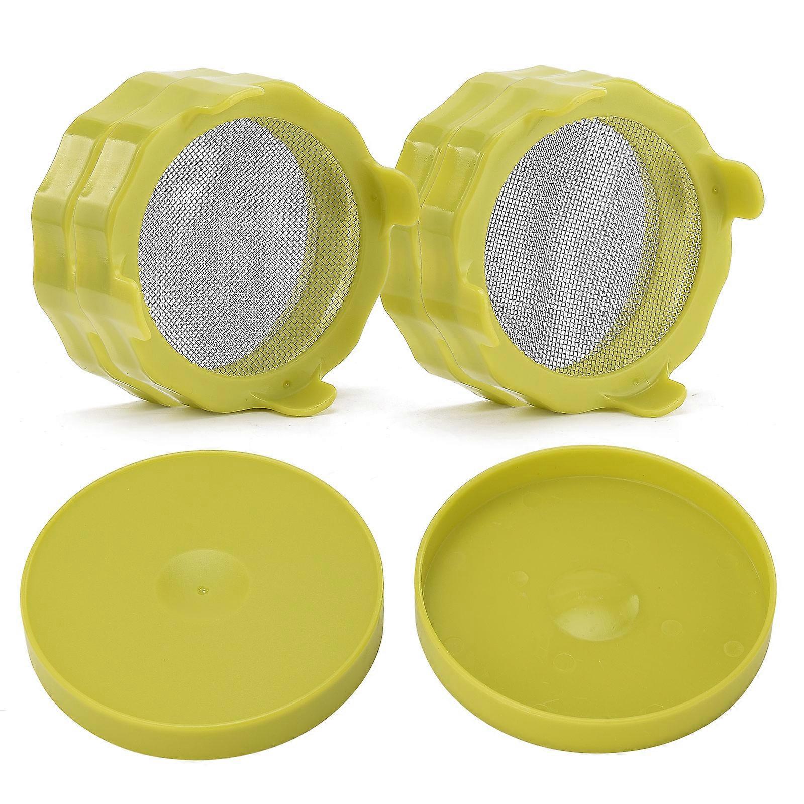 ABS Sprossendeckel mit Edelstahlsieb für Weithals-Einmachgläser 